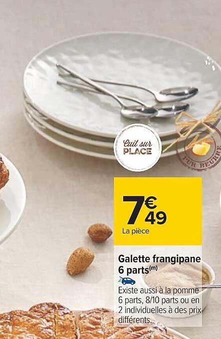 galette frangipane 6 parts