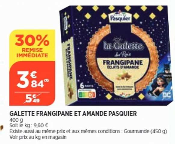 galette frangipane et amande pasquier