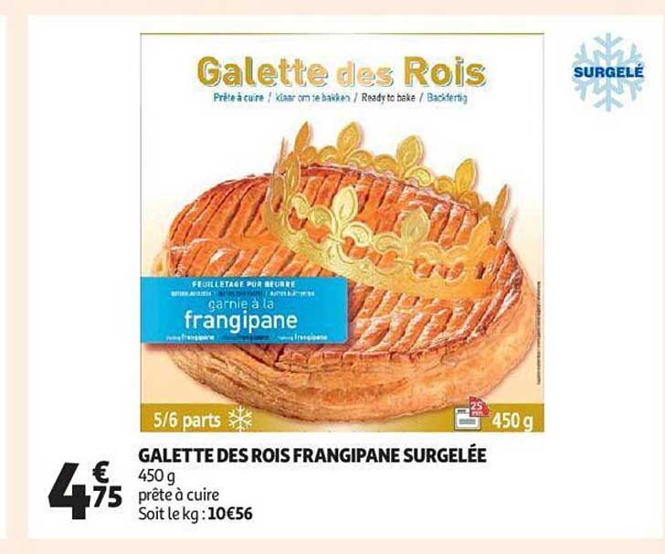 galettes des rois frangipane surgelée