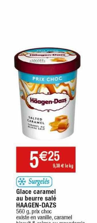 glace caramel au beurre salé häagen-dazs
