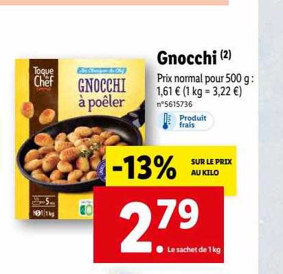 Gnocchi Toque Du Chef