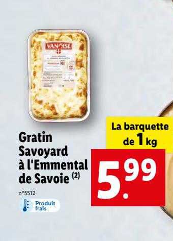 Gratin Savoyard à L'emmental De Savoie