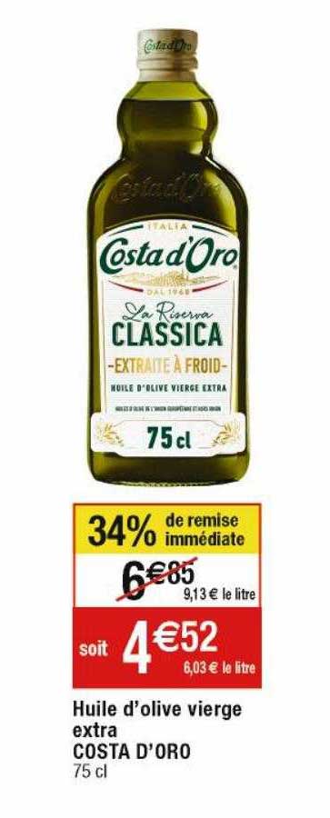 huile d'olive vierge extra costa d'oro