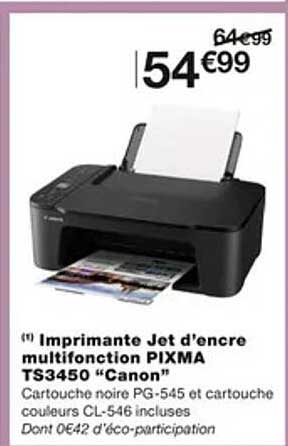 imprimante jet d'encre multifonction pixma ts3450 "canon"