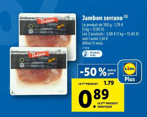 Jambon Serrano Dulano