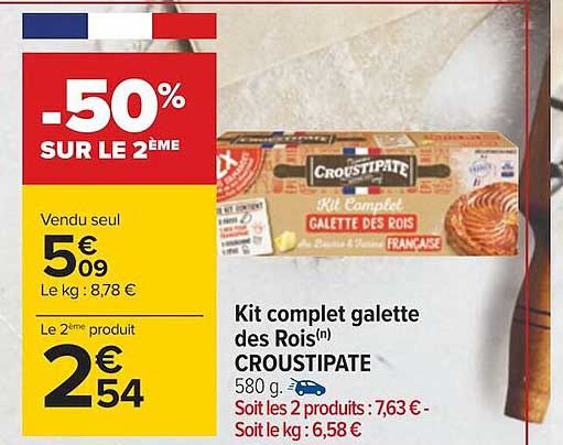kit complet galette des rois croustipate
