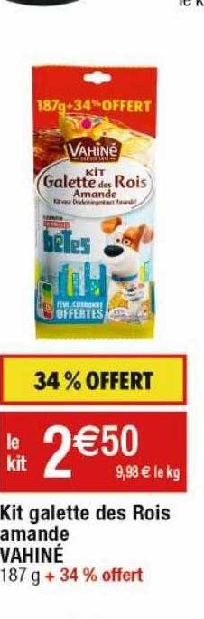 kit galette des rois amande vahiné