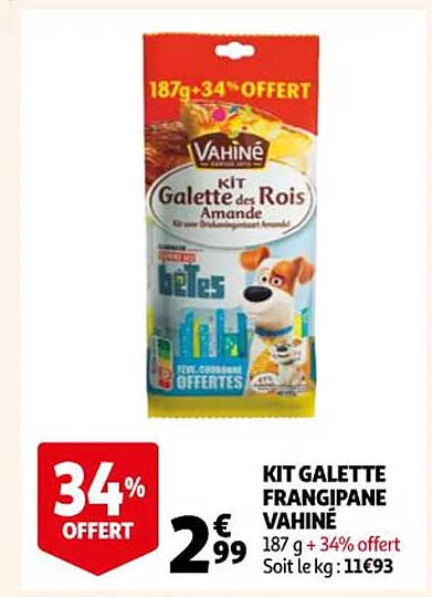 kit galette frangipane vahiné