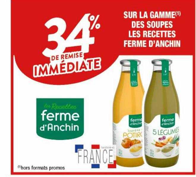 la gamme des soupes les recettes ferme d'anchin