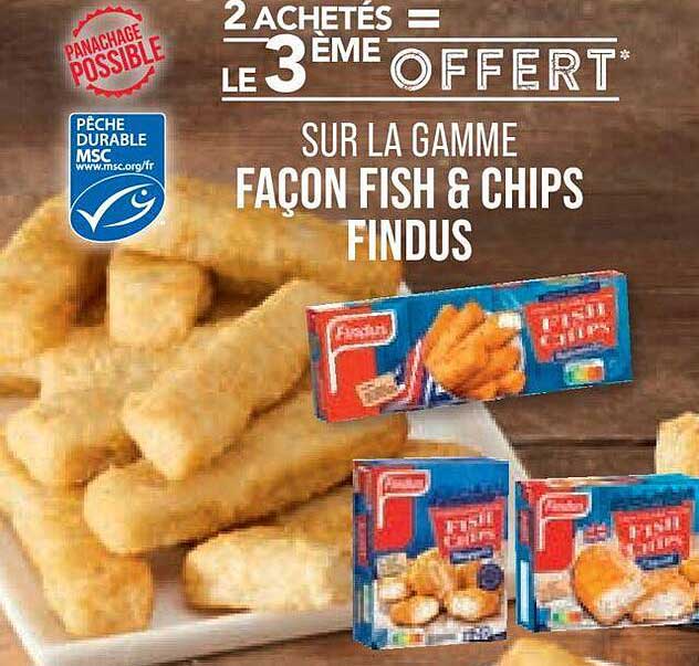 la gamme façon fish & chips findus