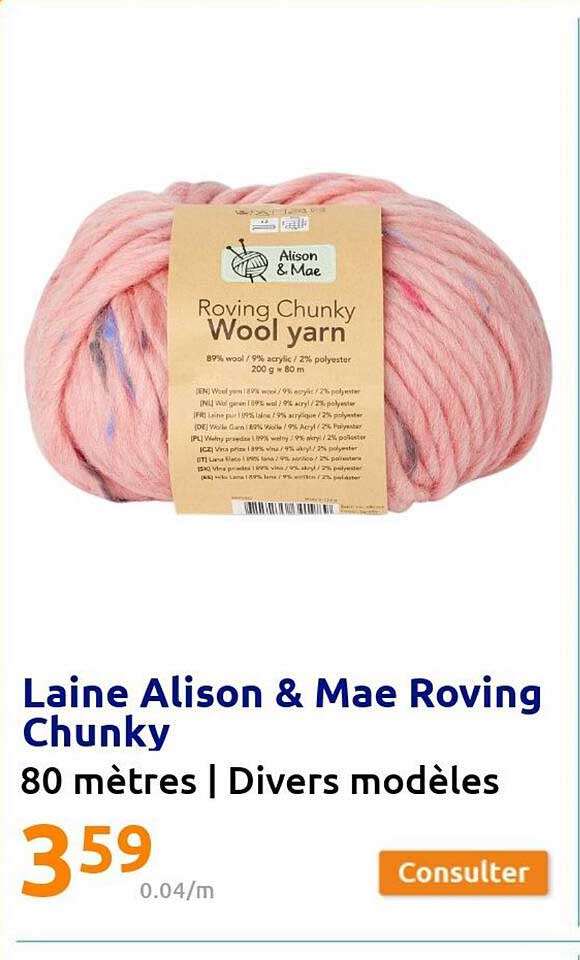 laine alison & mae roving chunky