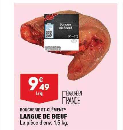 Langue De Bœuf Boucherie St-clément