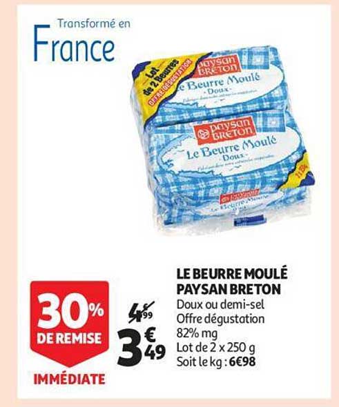 le beurre moulé paysan breton