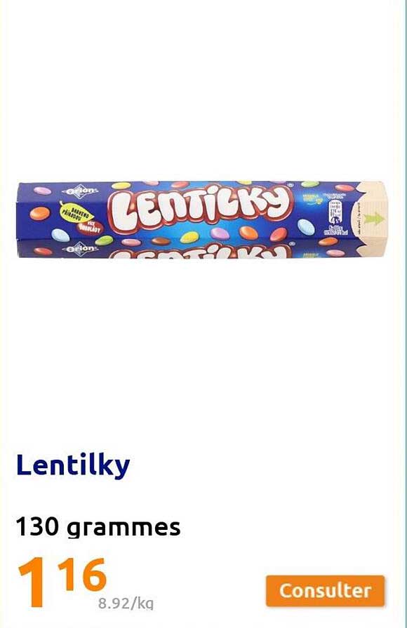 lentilky 130 grammes