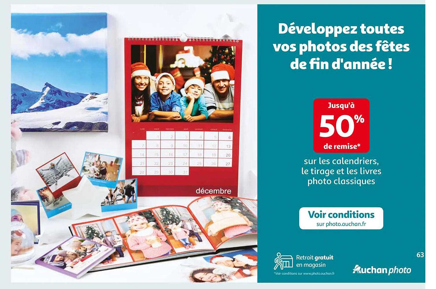 les calendriers, le tirage et les livres photo classiques