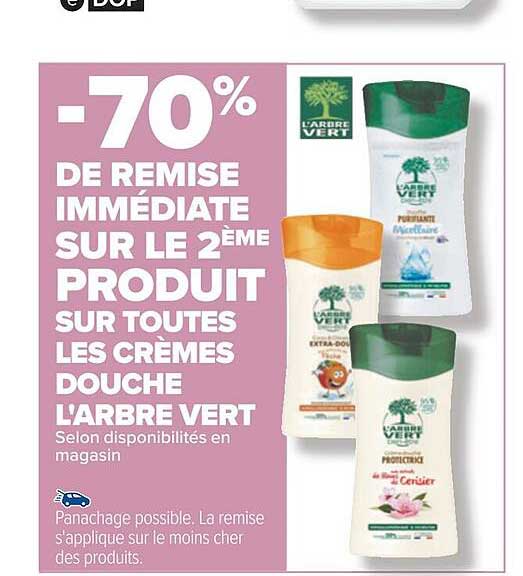les crèmes douche l'arbre vert