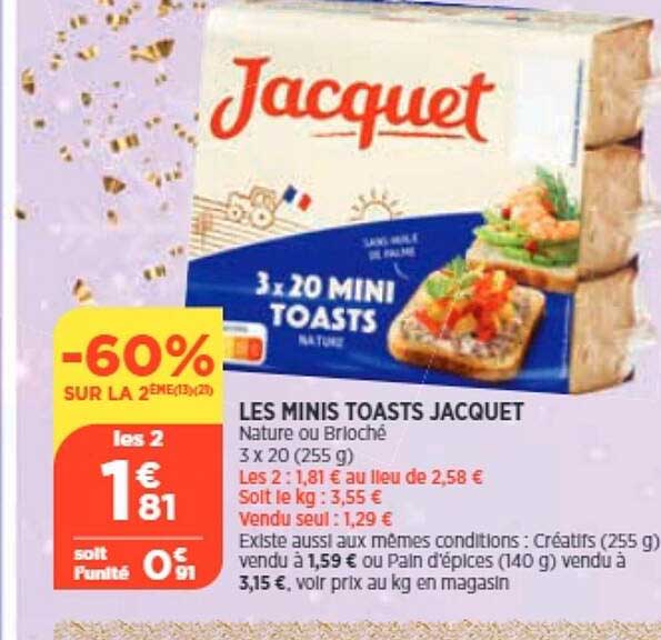Les Minis Toasts Jacquet