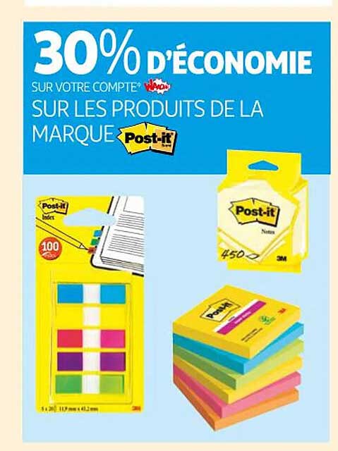 les produits de la marque post-it