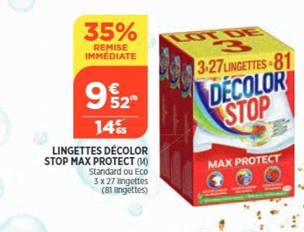 lingettes décolor stop max protect