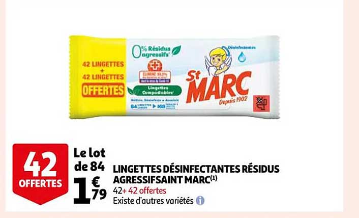 lingettes désinfectantes résidus agressif saint marc