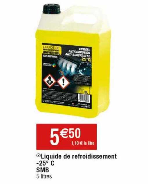 liquide de refroidissement -25% c smb