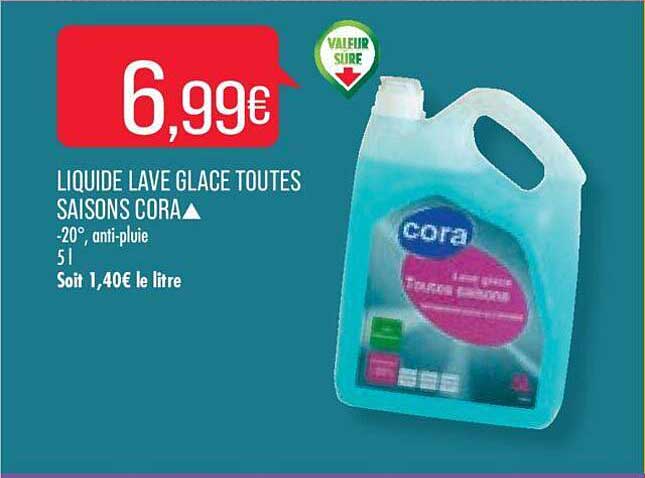 liquide lave glace toutes saisons cora