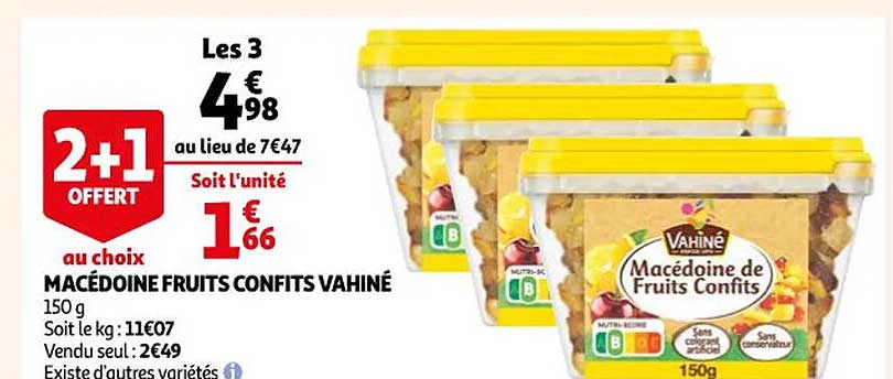 Macédoine Fruits Confits Vahiné