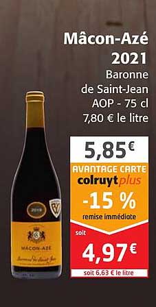 mâcon-azé 2021 baronne de saint-jean aop