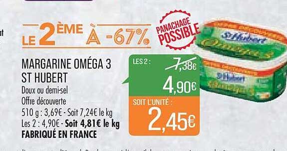 margarine oméga 3 st hubert