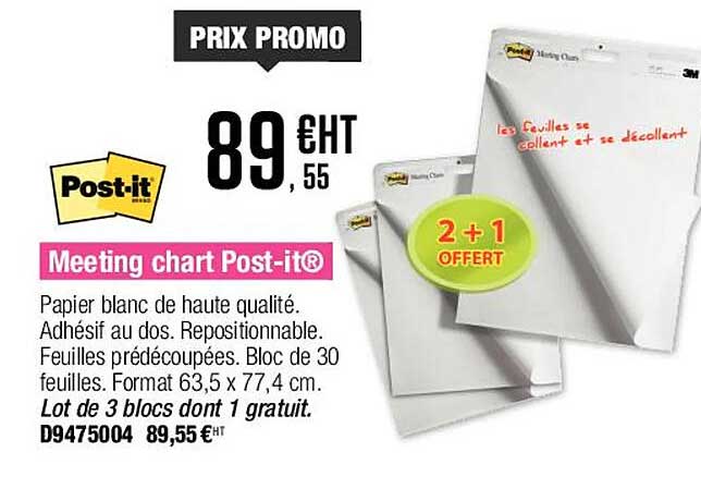 meeting chart post-it