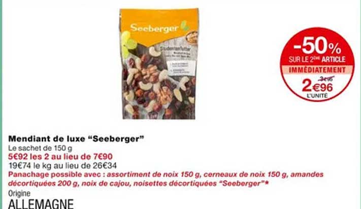 mendiant de luxe "seeberger"