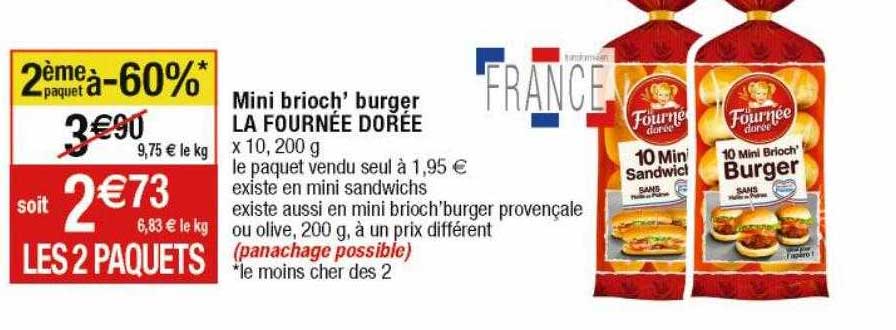 mini brioch' burger la fournée dorée