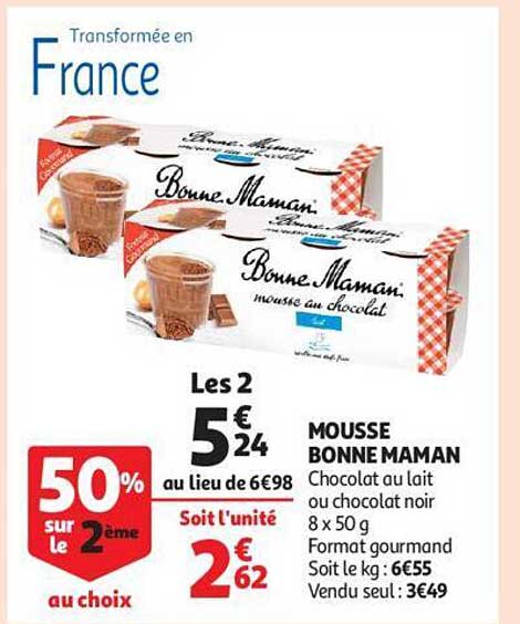 mousse bonne maman