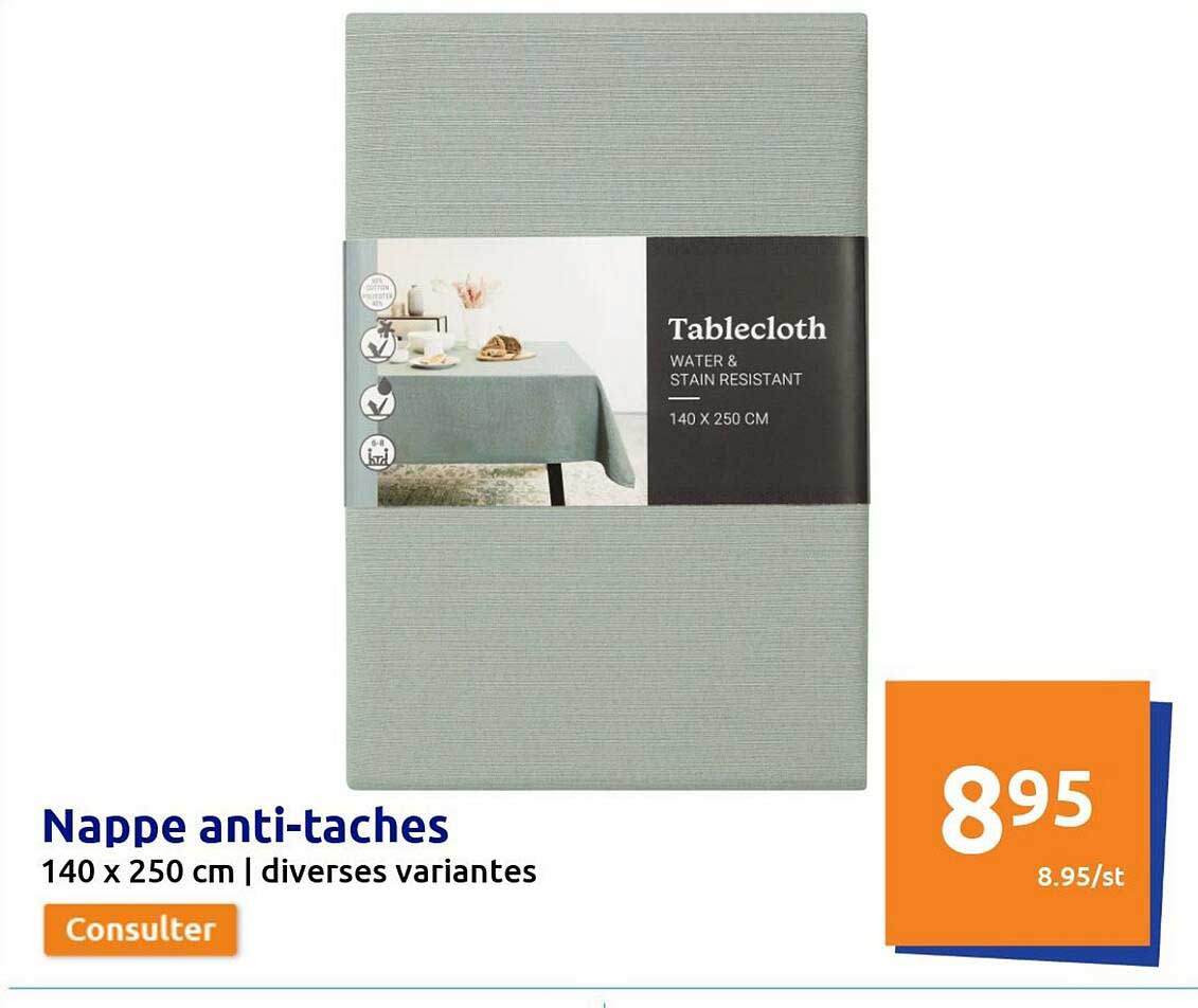 nappe anti-taches