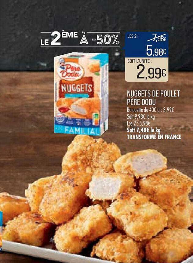 Nuggets De Poulet Père Dodu