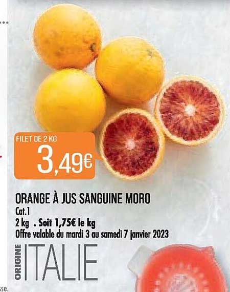 Orange à Jus Sanguine Moro