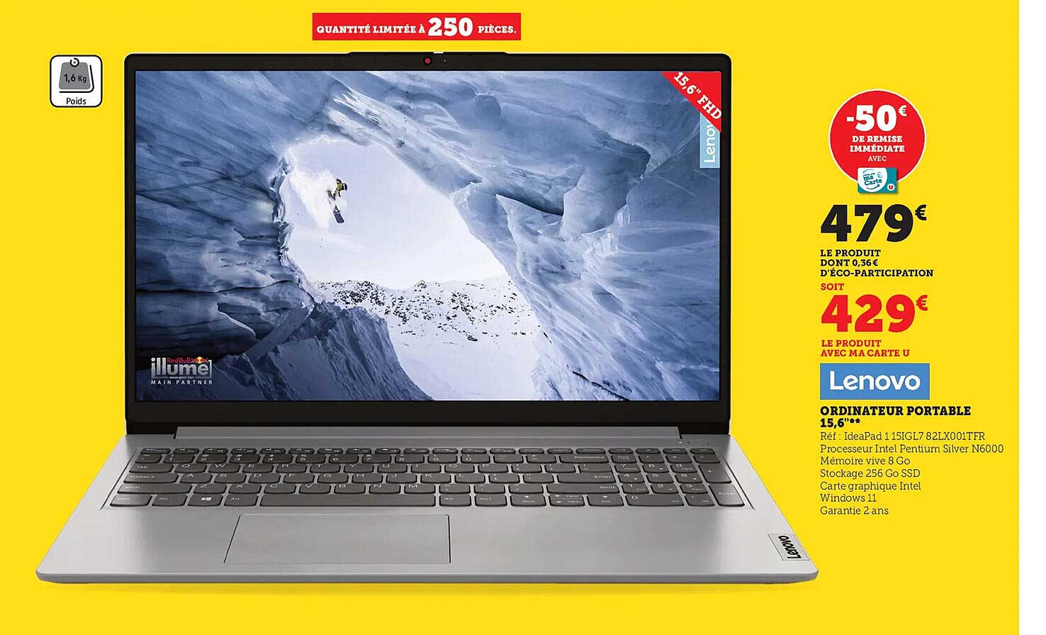 Ordinateur Portable 15,6" Lenovo