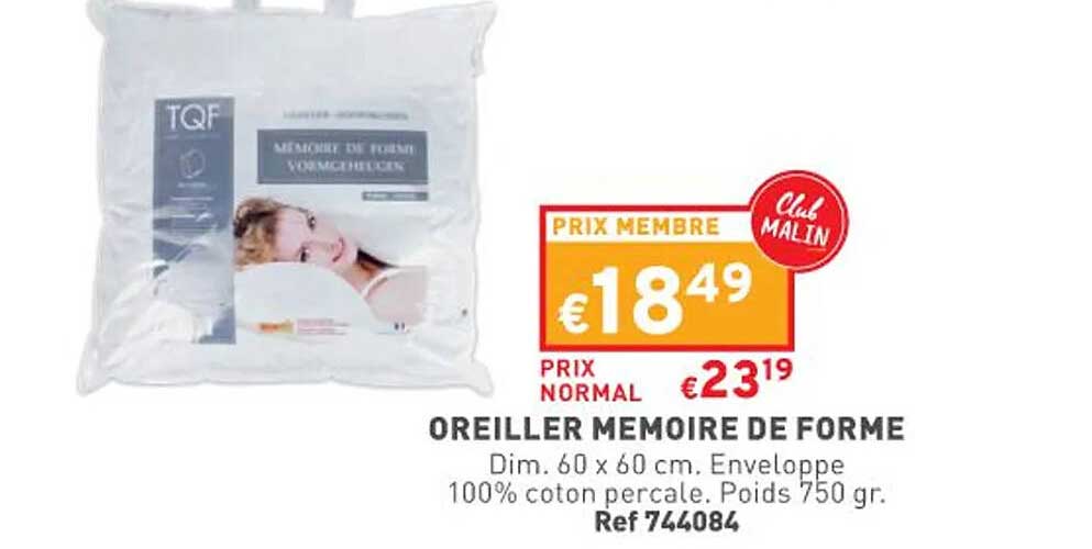 Oreiller Mémoire De Forme