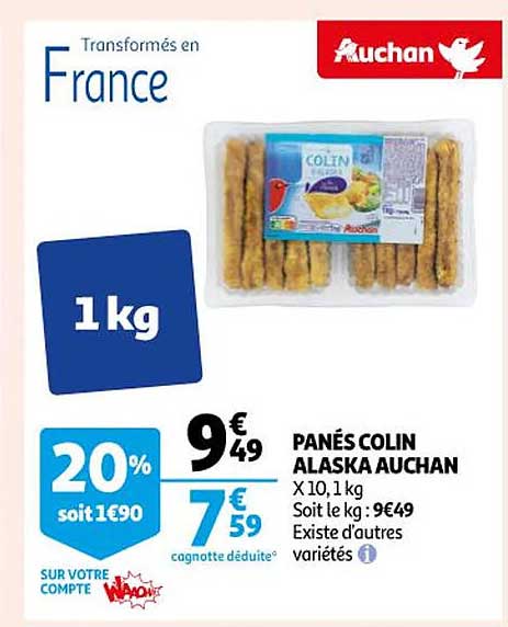 Panés Colin Alaska Auchan