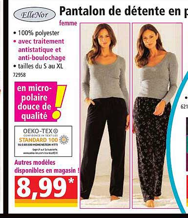 pantalon de détente femme elleNor