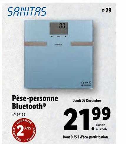 pèse-personne bluetooth