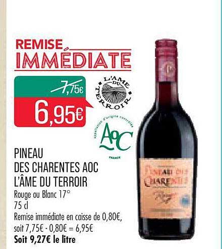 pineau des charentes aoc l'âme du terroir
