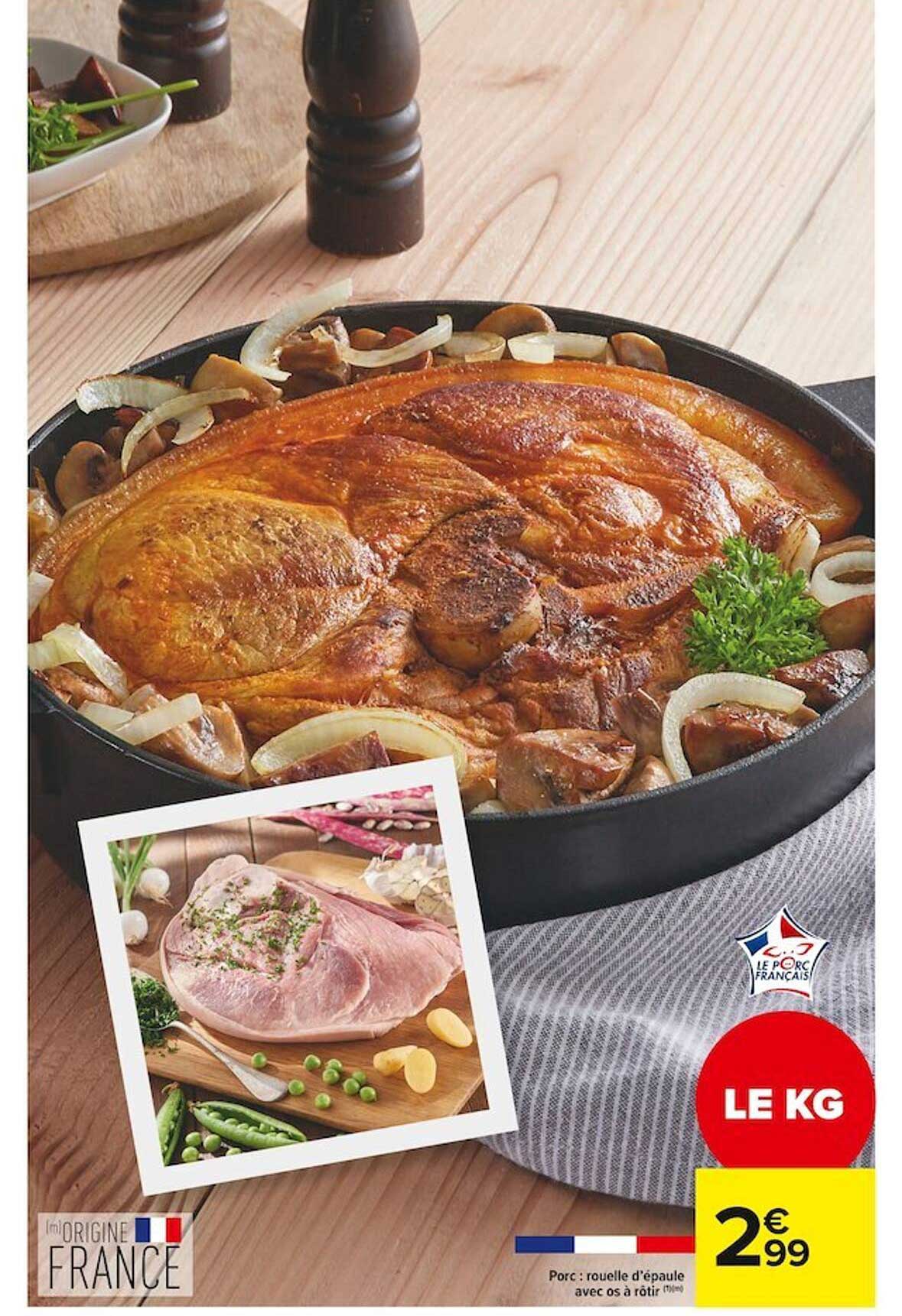 Porc : Rouelle D'épaule Avec Os à Rôtir