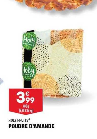 poudre d'amande holy fruits