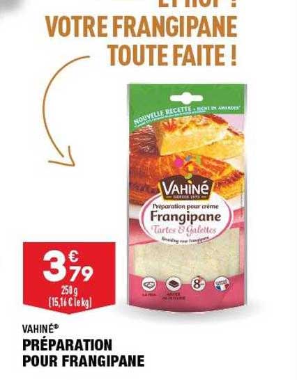 préparation pour frangipane vahiné