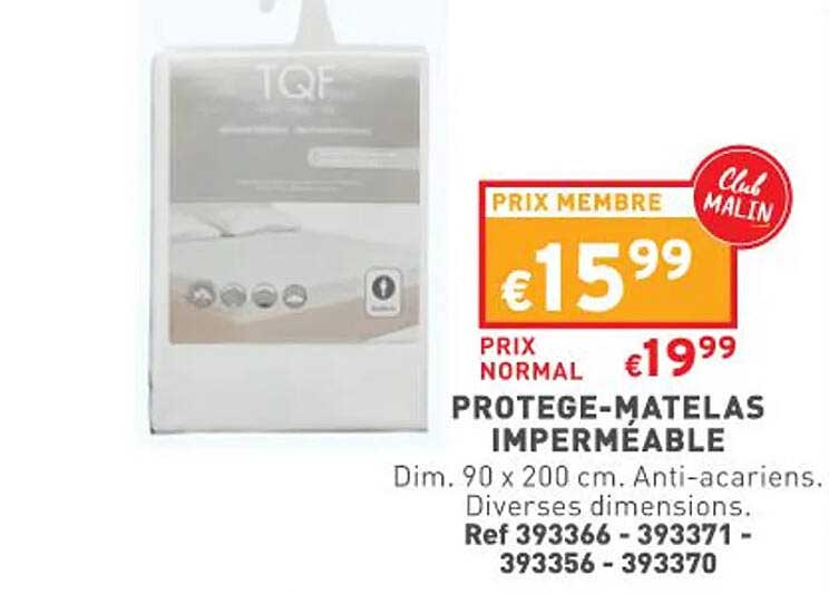 protège-matelas impérméable