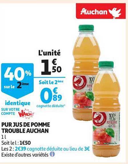 pur jus de pomme trouble auchan