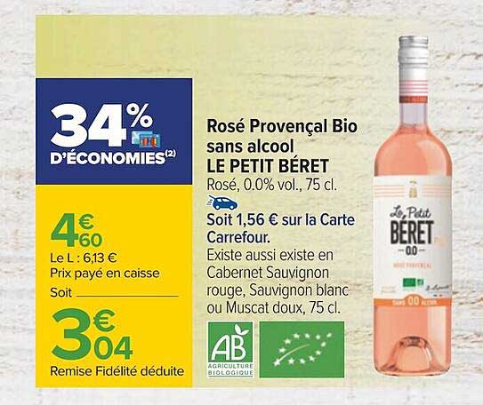 risé provençal bio sans alcool le petit béret