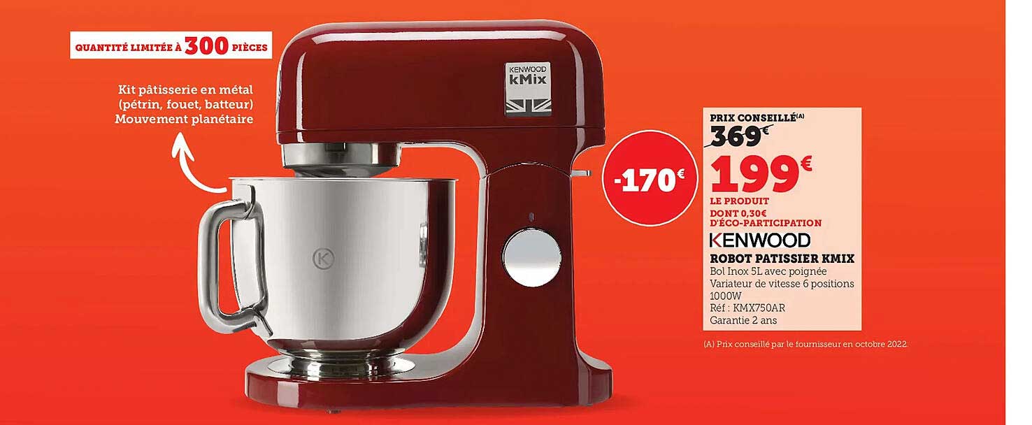 Robot Pâtissier Kmix Kenwood