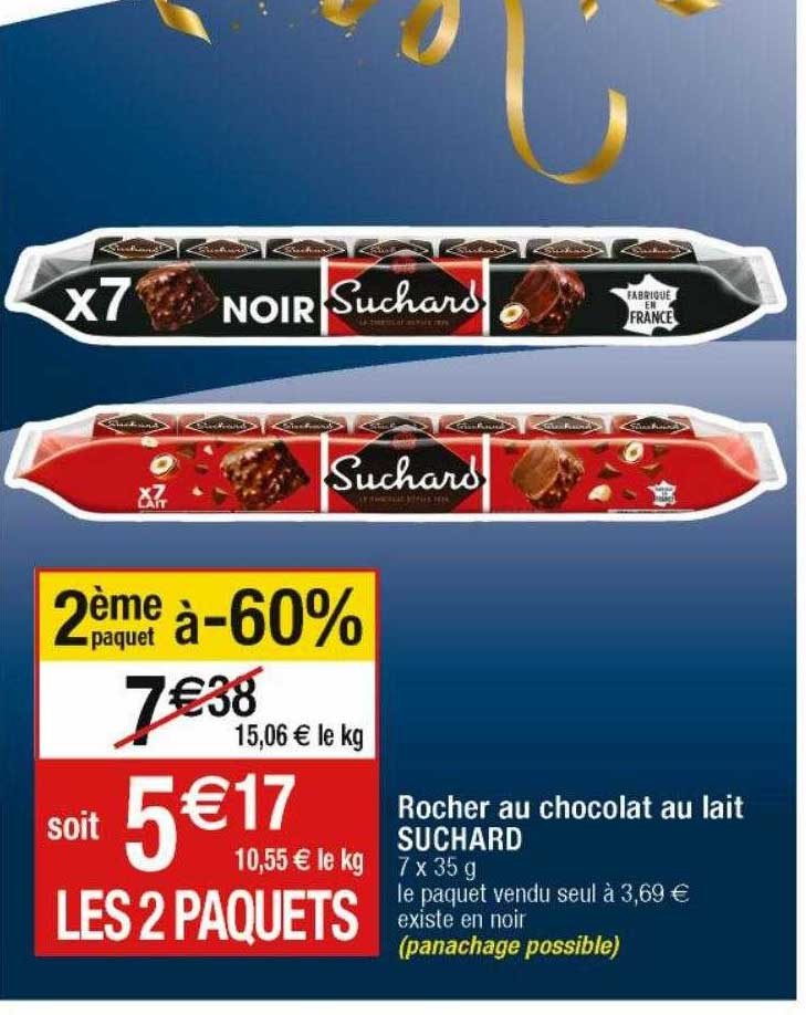 Rocher Au Chocolat Au Lait Suchard